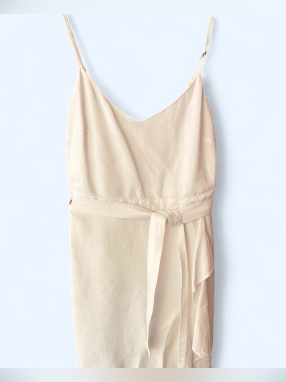 White linen mini dress